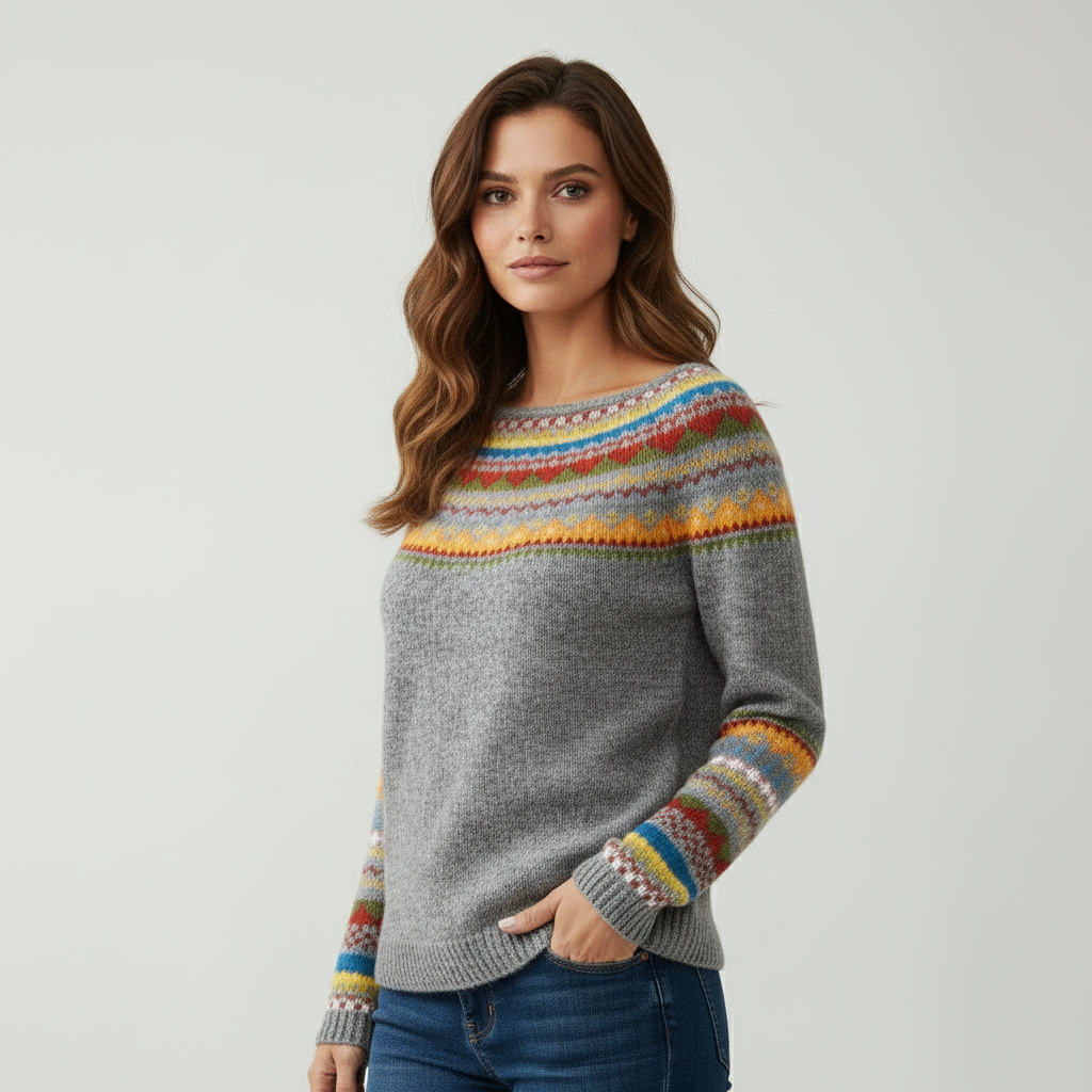 Pull en Laine Mérinos Femme Élégant et Confortable