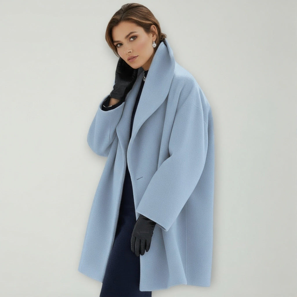 Manteau D'Hiver Surdimensionné Femme à Col Large