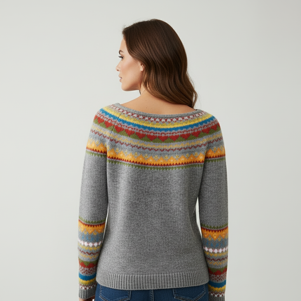 Pull en Laine Mérinos Femme Élégant et Confortable