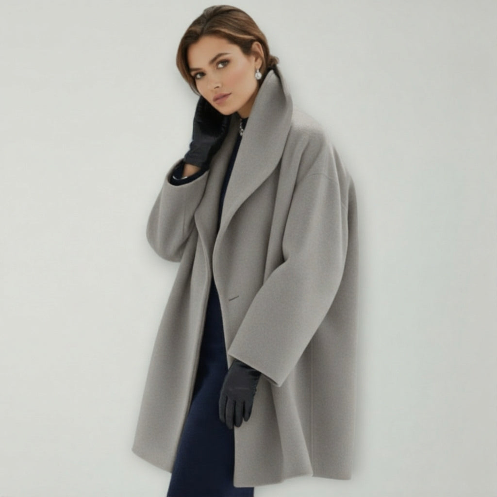 Manteau D'Hiver Surdimensionné Femme à Col Large