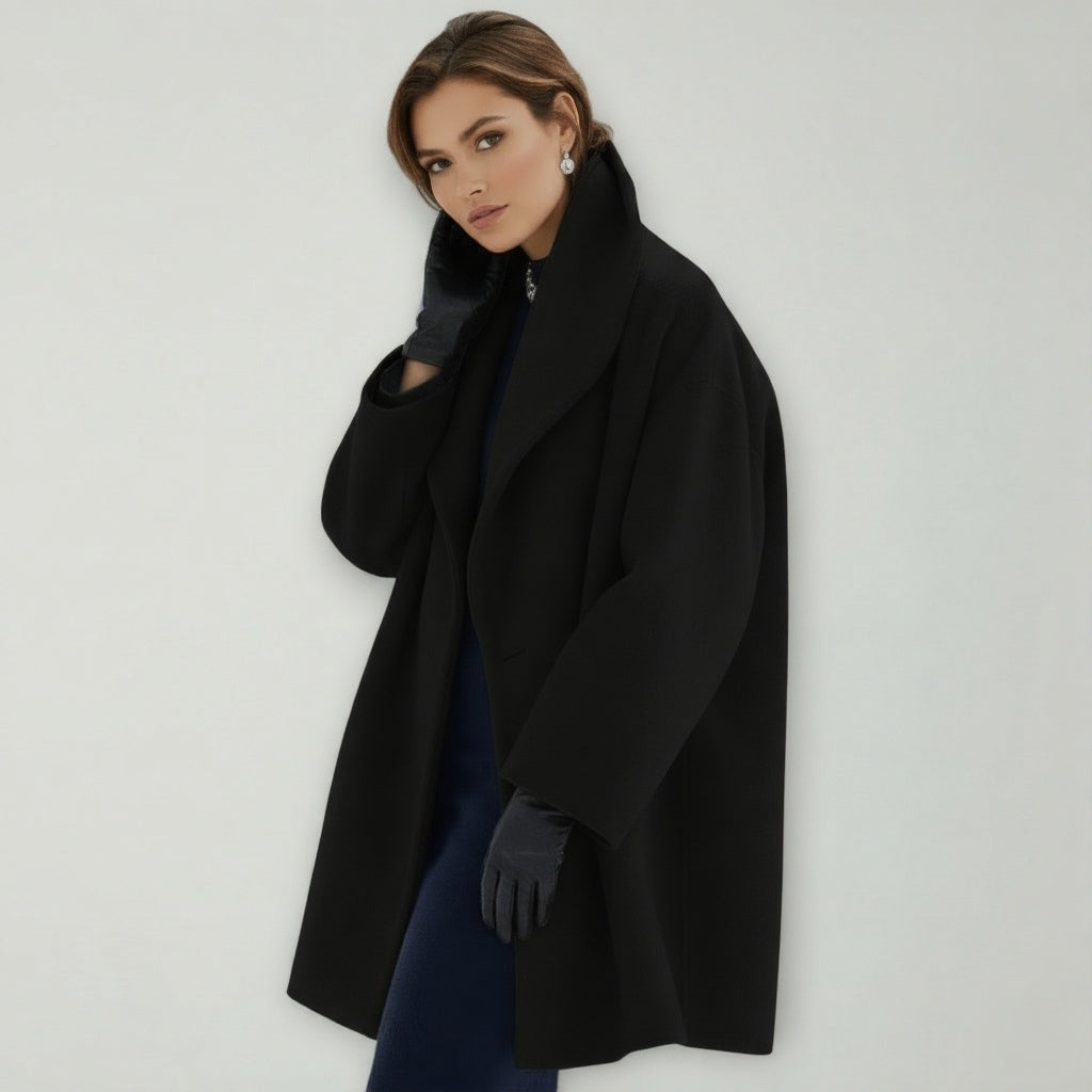 Manteau D'Hiver Surdimensionné Femme à Col Large