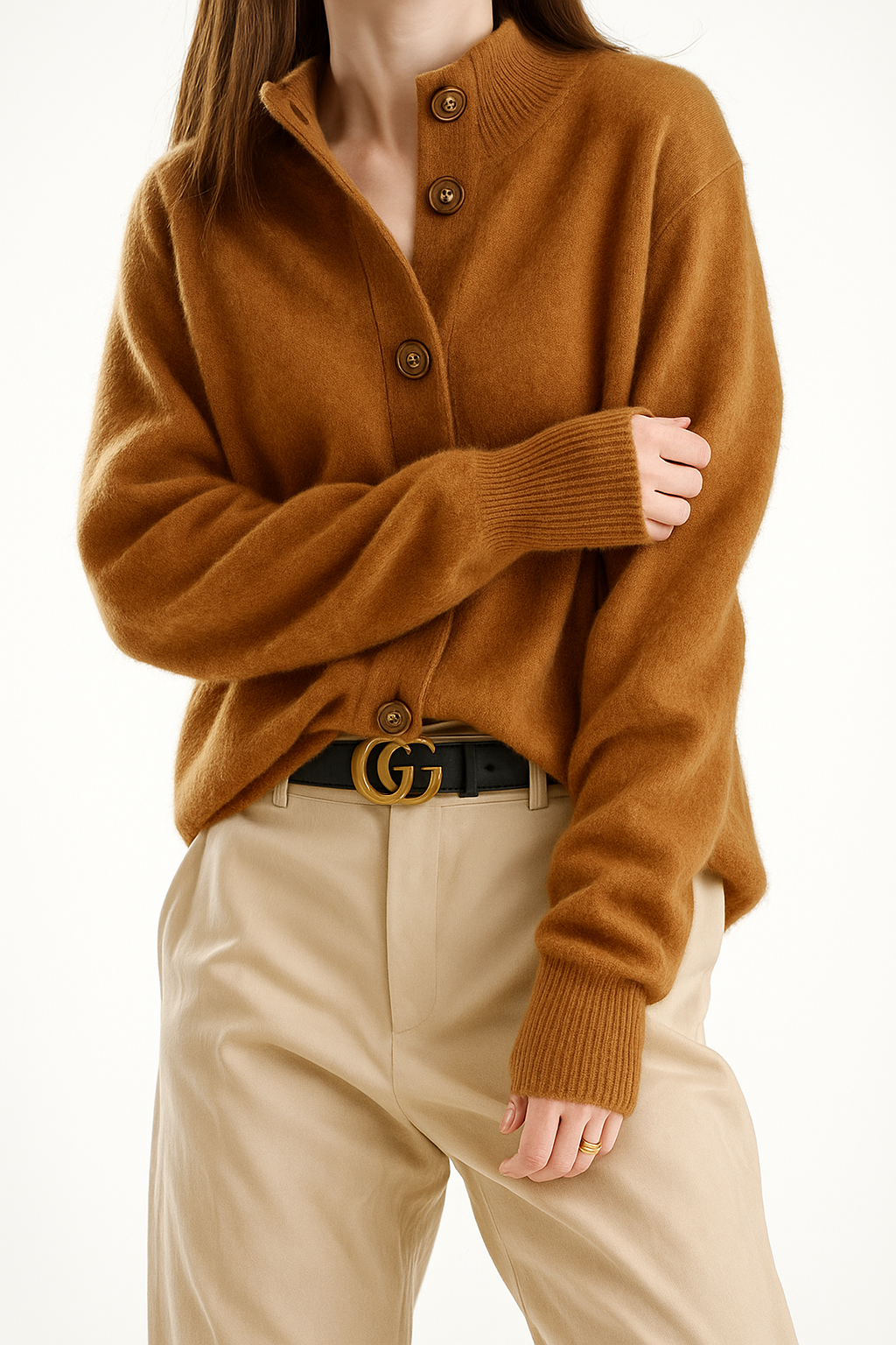 Cardigan Femme Doux en Mélange de Cachemire 1