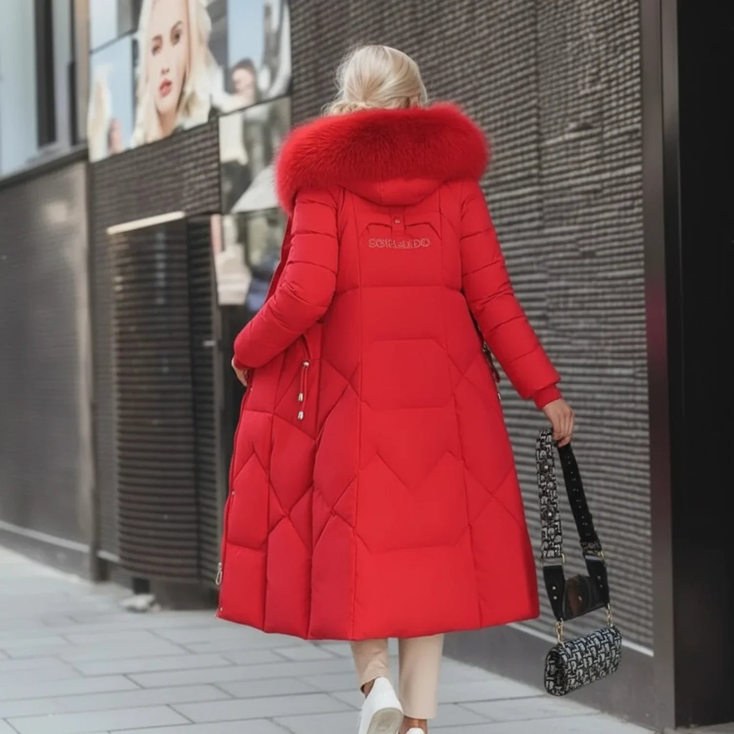 Doudoune Longue à Capuche pour Femme 8