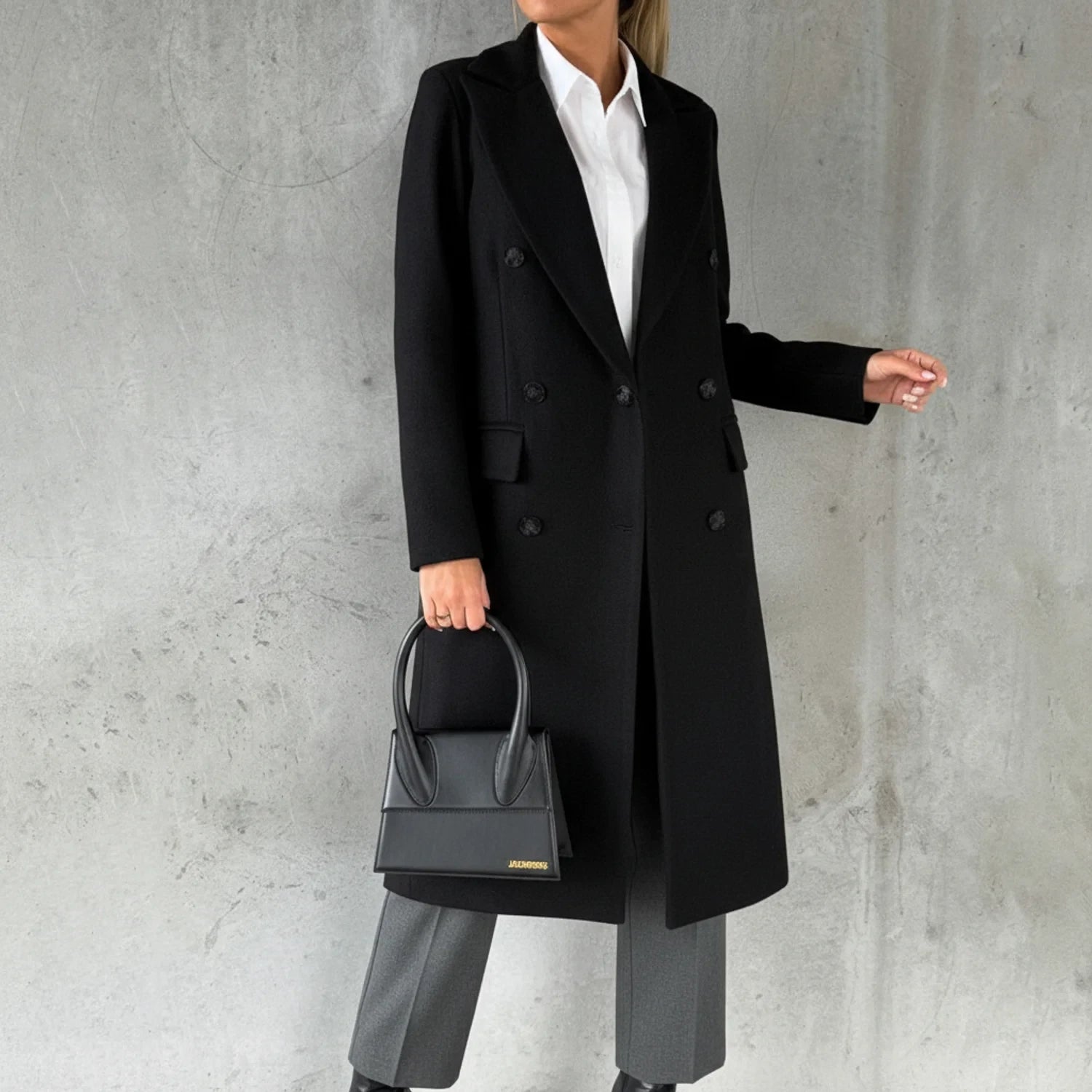 Manteau Long à Double Boutonnage pour Femme 1