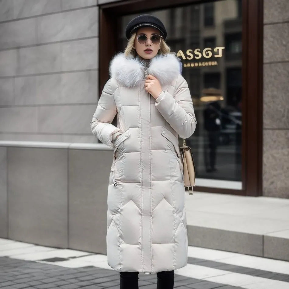 Manteau Matelassé Hiver Femme avec Capuche Élégante 1