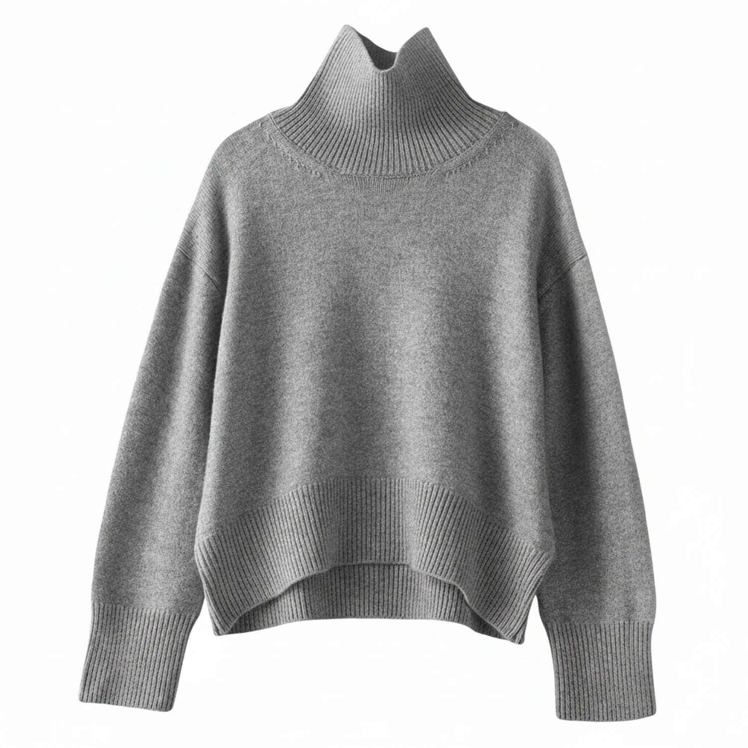 Pull Femme Oversized à Col Roulé Doux 0