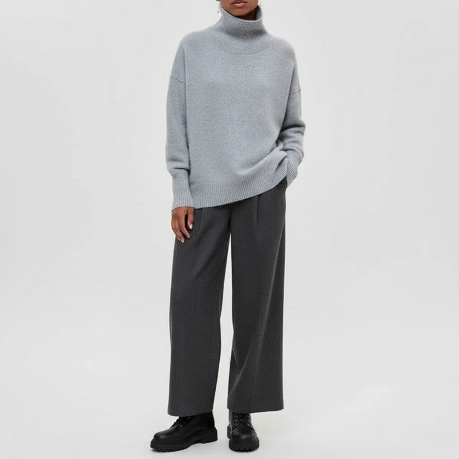 Pull Oversized à Col Roulé pour Femme 2