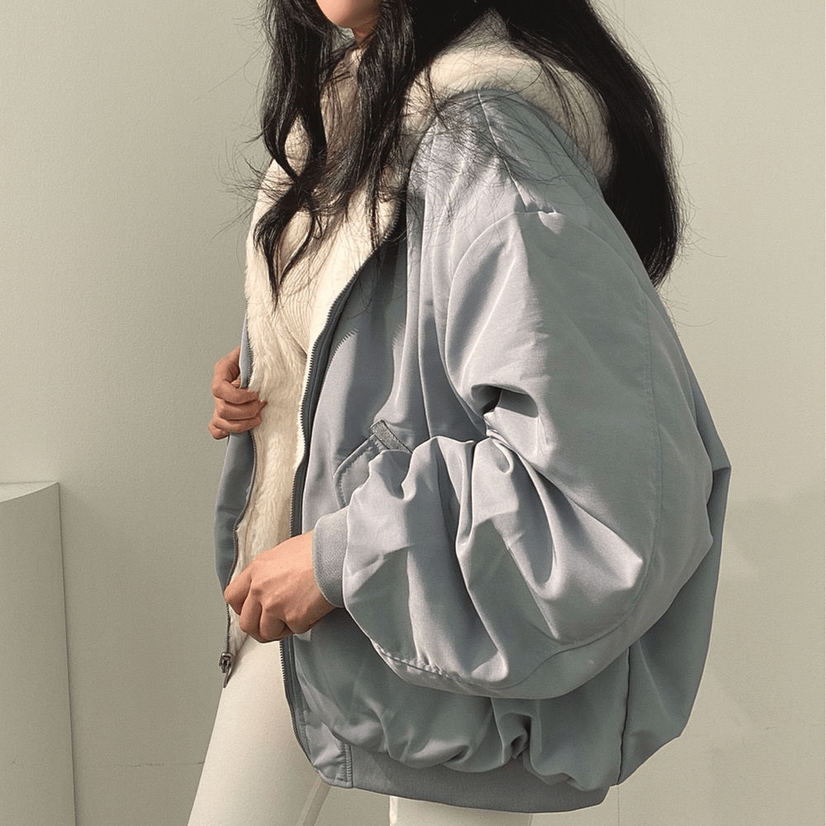 Veste Hiver Femme Oversized en Fleece Doux 3