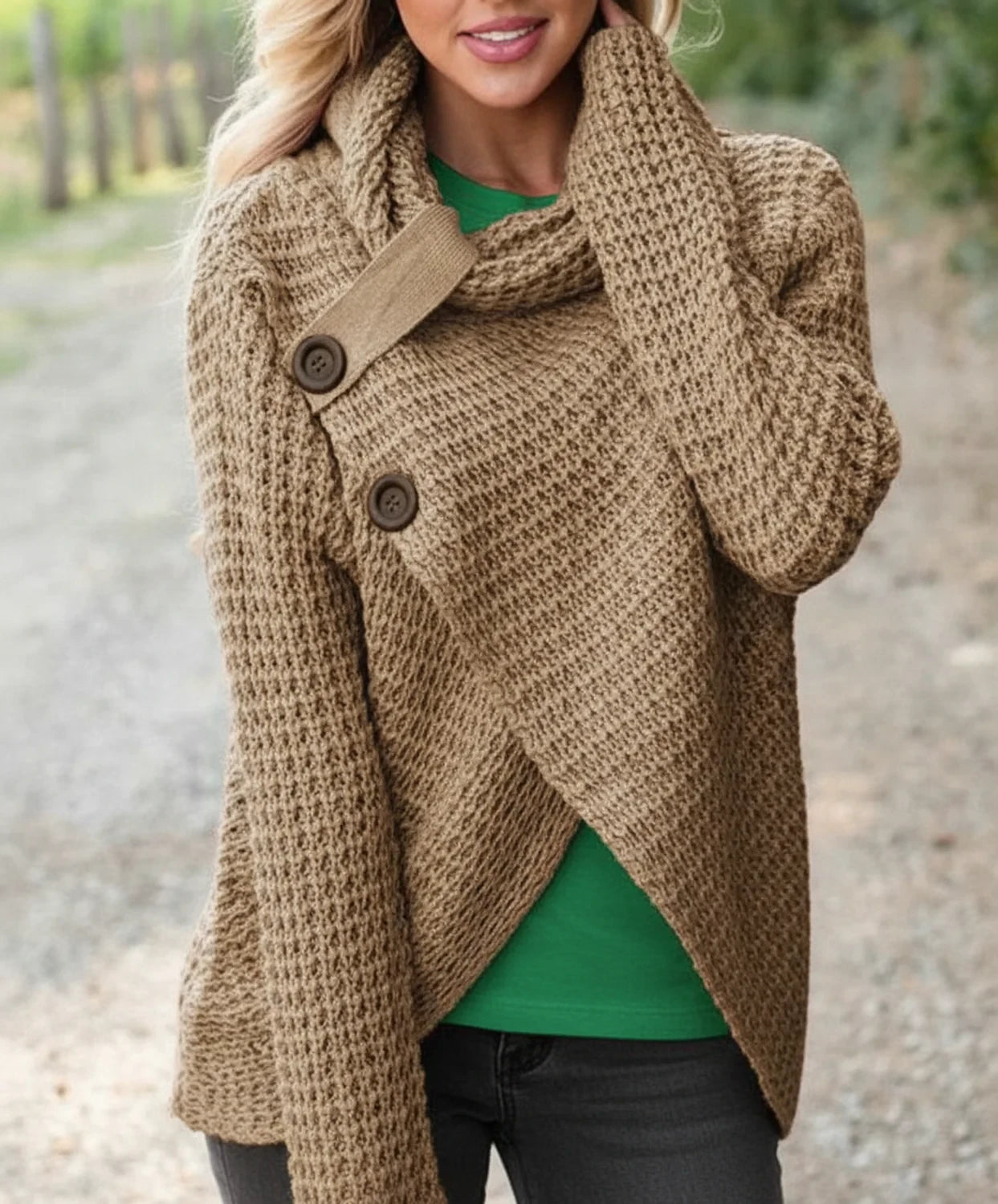 Women’s Cozy Wrap Front Cardigan for Winter 3