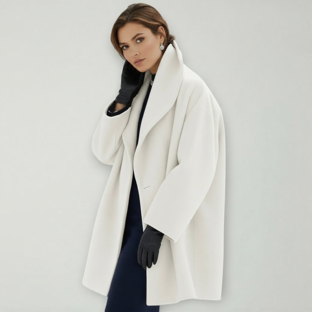 Manteau D'Hiver Surdimensionné Femme à Col Large